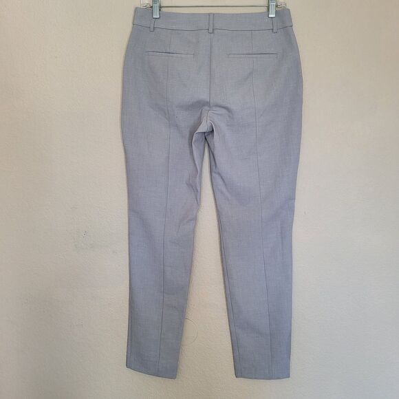Express Pants Womens 8 L Gray Columnist Ankle Mid Rise Stretch Dress Work Office - Picture 8 of 8